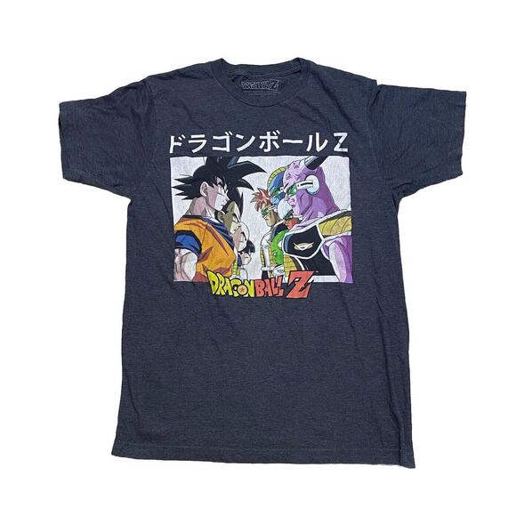Men's Dragon Ball Z T Shirt Gray Short Sleeve Graphic Tee Size Medium - Picture 1 of 3